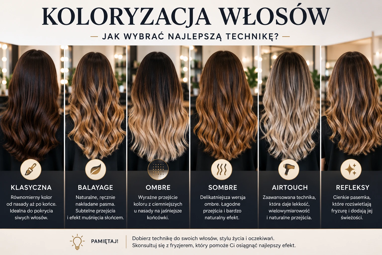 Koloryzacja włosów – jak wybrać najlepszą technikę?